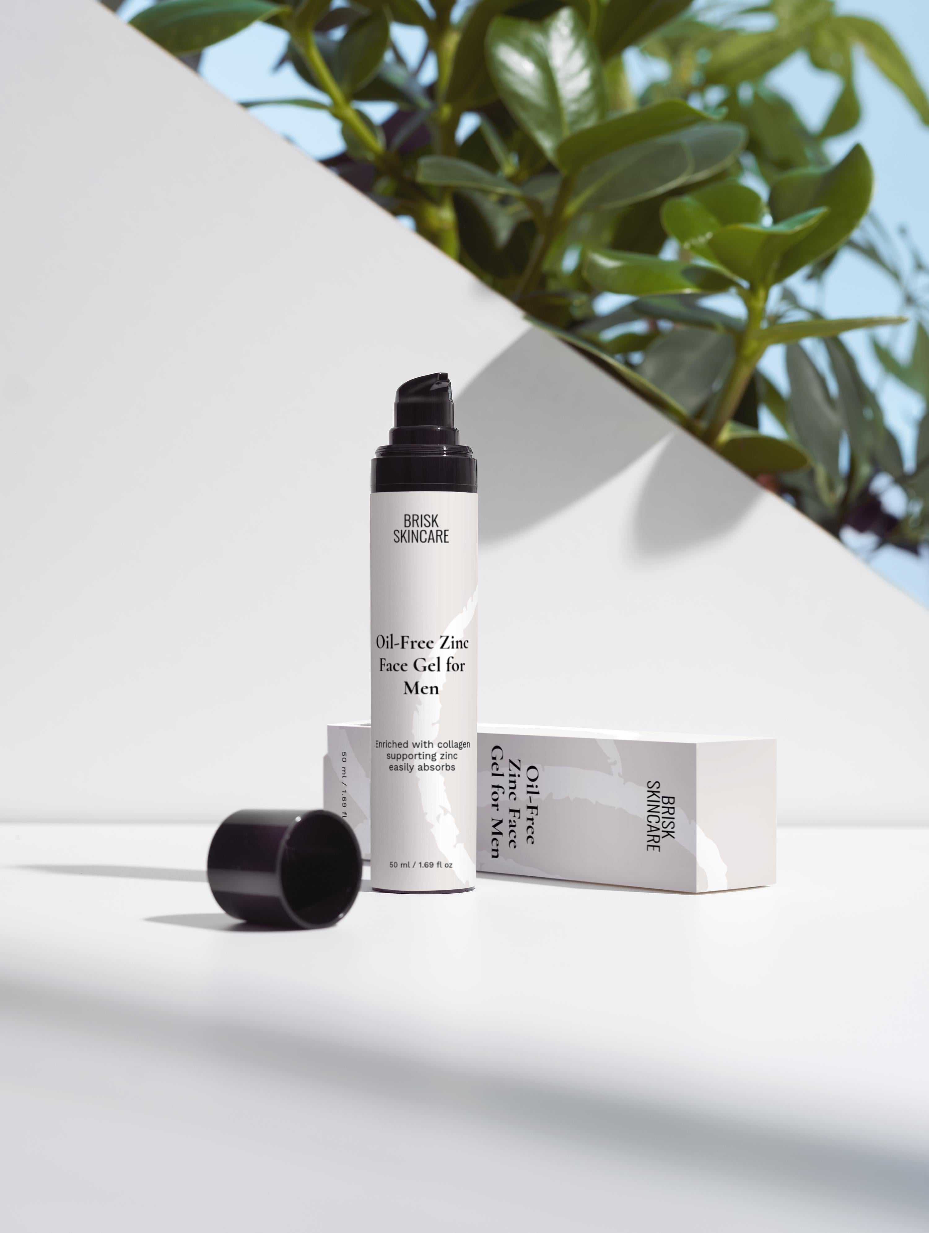 Oil-Free Zinc Face Gel for Men – BriskSkincare.com