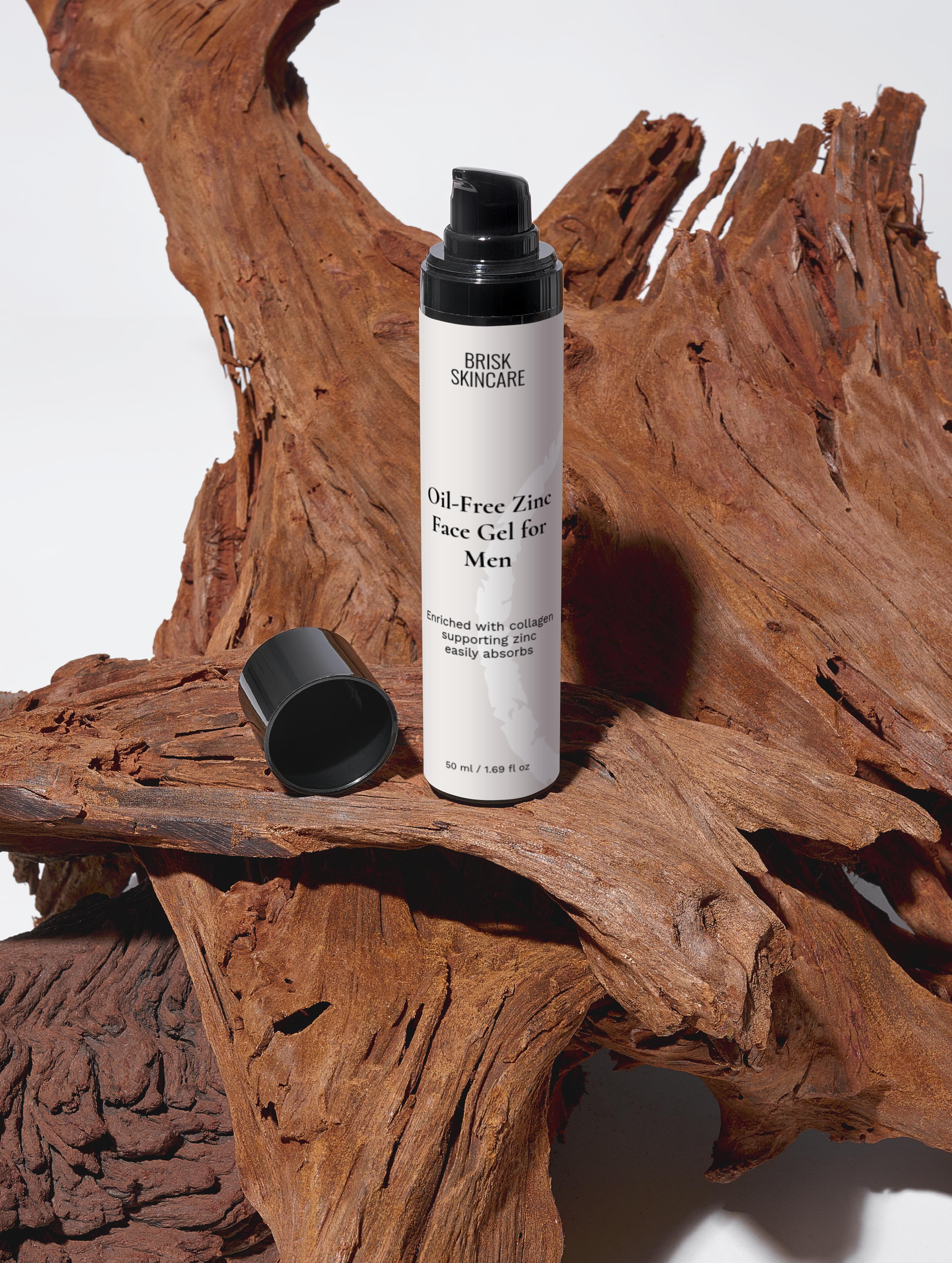 Oil-Free Zinc Face Gel for Men – BriskSkincare.com