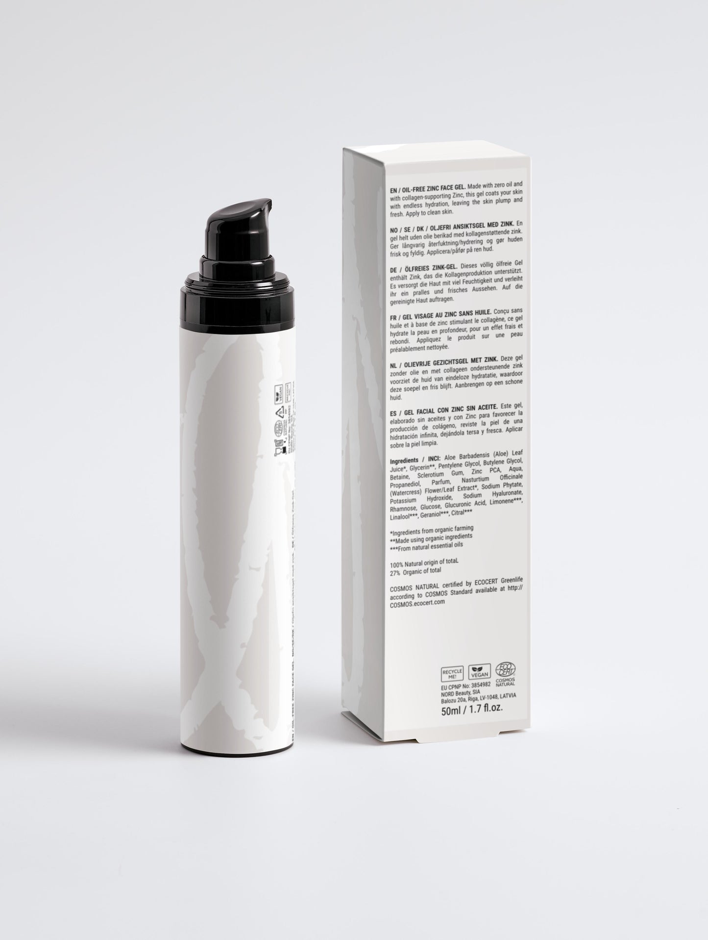Oil-Free Zinc Face Gel for Men